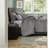 Luxury Grey Bedding Set, Polyester Jacquard, Modern Bedroom Elegance