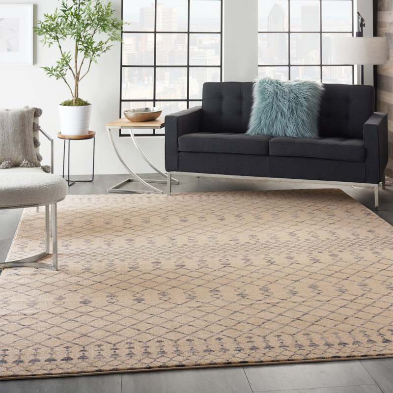 Moritz Ikat Indoor Rug, Rectangle 8'6" x 12'