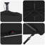 Umbrella with LED Strip Lights Polyester and Aluminium Outdoor Parasol-1633500816-1633500820