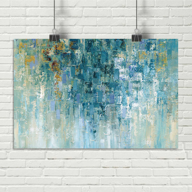 I Love The Rain by Nan - No Frame Painting, 40cm H x 50cm W x 1cm D