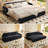 Versatile Sleeper Sofa With Storage, Metal Frame, Modern Design For Small Spaces