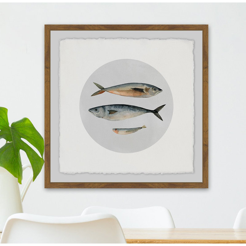 " Three Fish III ", 12" H x 12" W x 3.5" D