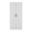 Ensemble de chambre à coucher 2 pièces Midval, armoire + commode, blanc