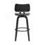Tabouret de bar pivotant en bois noir Pico de 30 po Pico