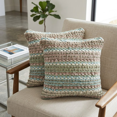 Ruffled Throw Pillow Set of 2