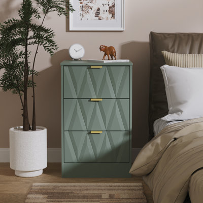 Las Vegas 45cm W Manufactured Wood Bedside Table