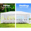 Pavillon de jardin spacieux 10 pi x 20 pi avec 6 parois latérales détachables et insonorisation-1081585026
