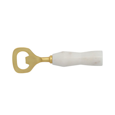 Stainless Steel And Marble Bottle Opener