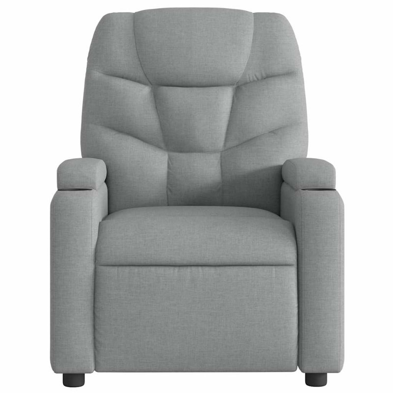 Fauteuil de massage inclinable gris clair, Gris clair