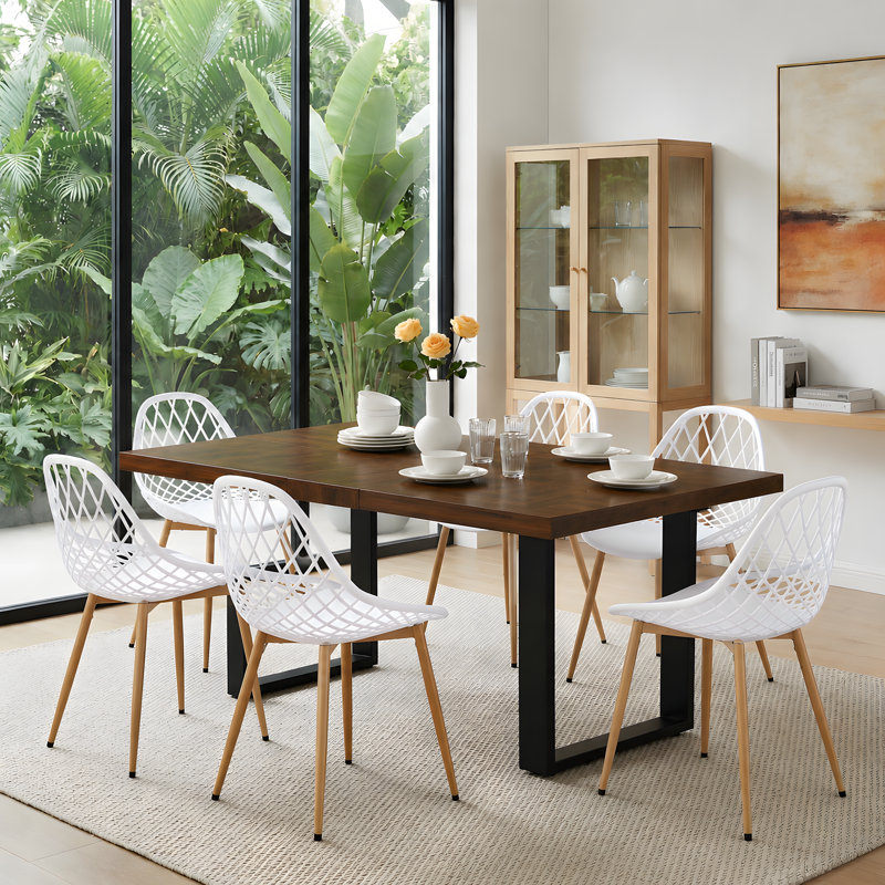 Filsaime Dining Chair, White/Natural