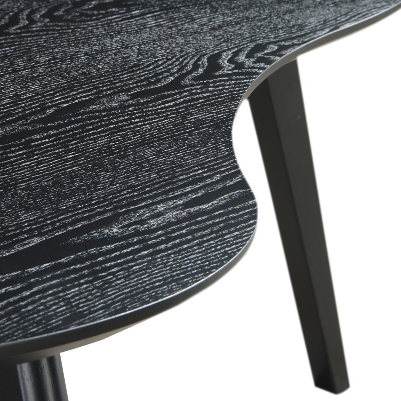 Table basse Campanelli, Plateau noir / base noire