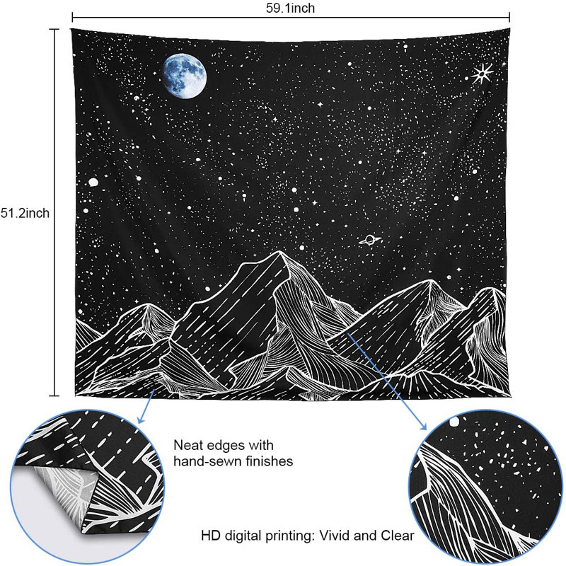 Polyester Tapestry, 51" H x 59" W