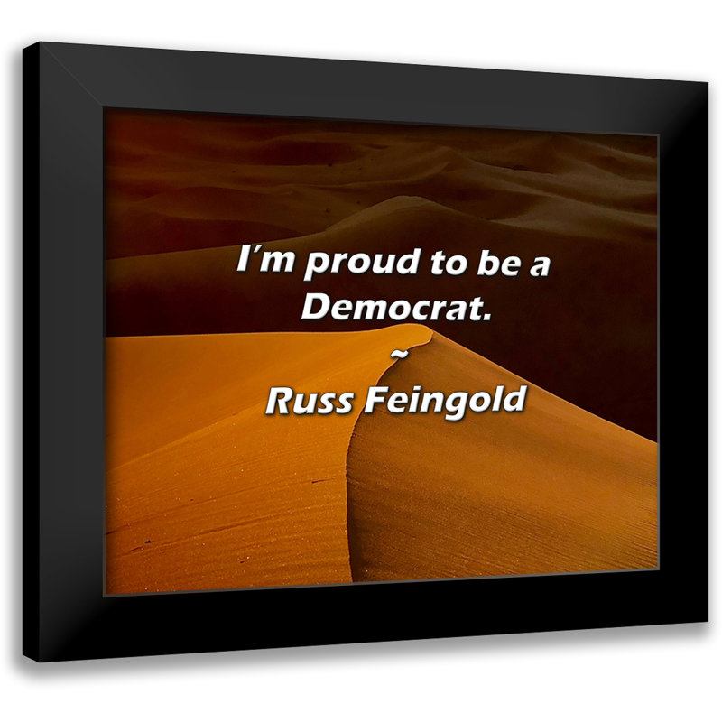 Citation de Russ Feingold: Je suis fier d'être un Démocrate.