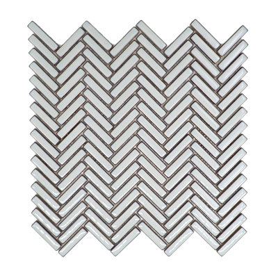 Regala™ 11" x 11" Porcelain Herringbone Mosaic Tile