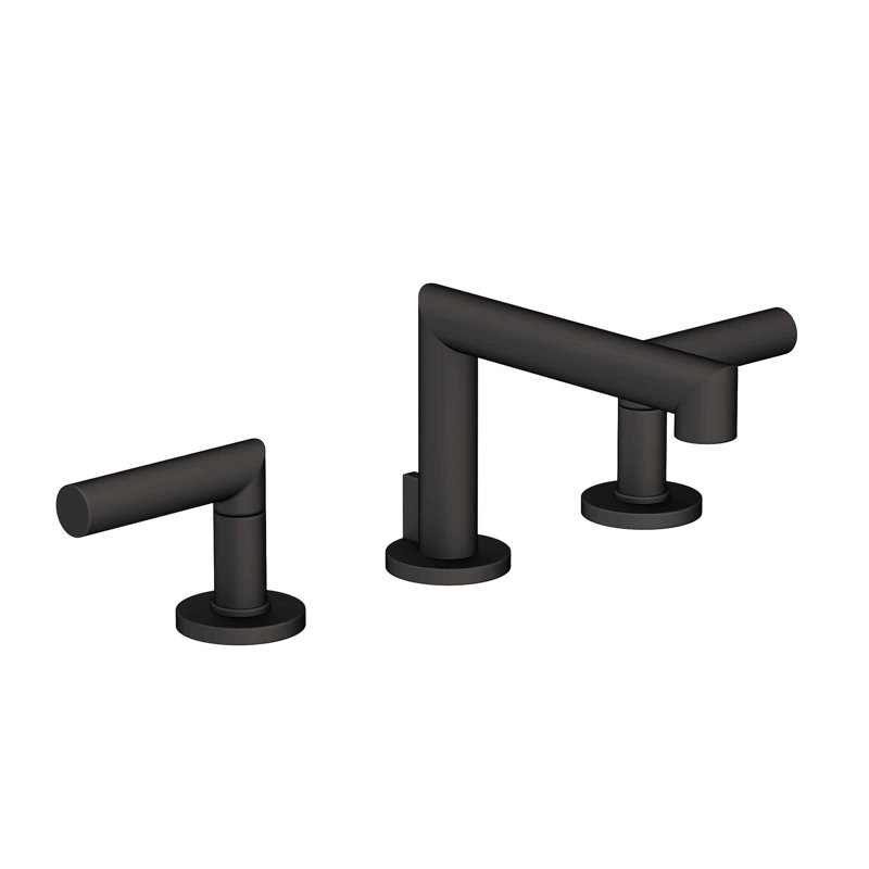 Kirsi Widespread Bathroom Faucet with Drain Assembly, Flat Black
