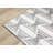 Jarrow White Gray Textured Modern Area Rug-1248174907