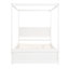 Lit plateforme à baldaquin avec lit gigogne, Maximize Living Surface
