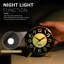 Analogue Metal Electric Alarm Tabletop Clock Gray
