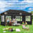 20 Ft. W x 10 Ft. D Steel Pop-Up Canopy-112899425