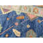 Tapis bleu marine unique de 10 pi 1 po x 13 pi 11 po