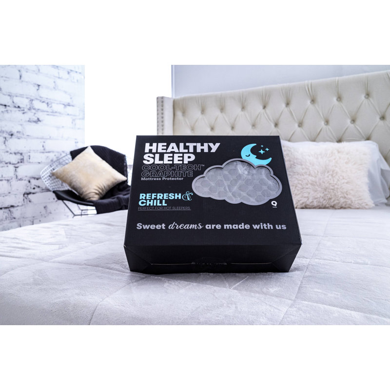 Healthy Sleep Cool-Tech with Graphite Mattress Protector