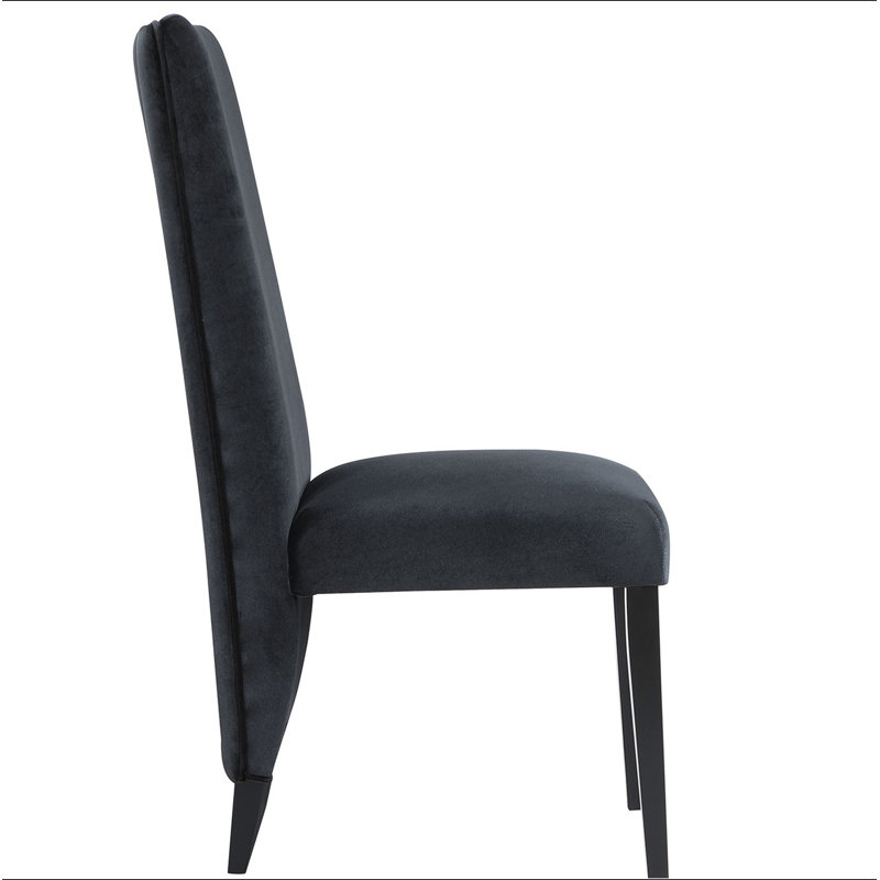 STACEY BLACK DINING CHAIR SET OF 2, Black