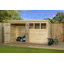 12 Ft. W x 4 Ft. D Shiplap Pent Wooden Shed