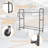 Tire Storage Rack,57"W x 19.7"D x 59"H Rolling Tire Rack Adjustable Height for Garages,Work Shops,Auto Repair Shops,Garage Racks