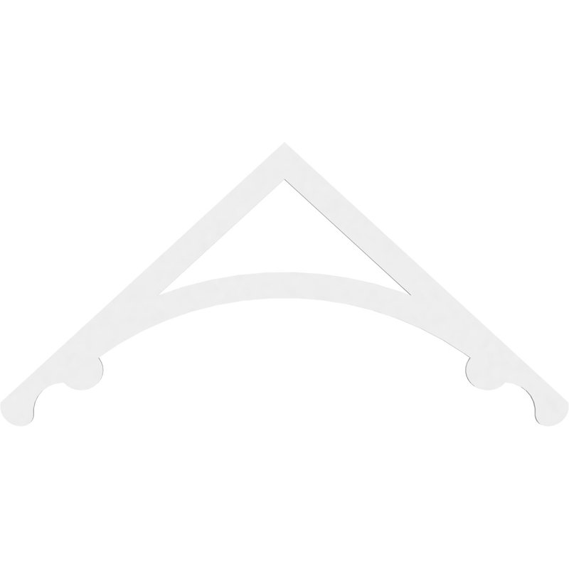 Pignon en PVC de qualité architecturale Legacy, H 33 po x l 72 po x P 1 po, 11 / 12