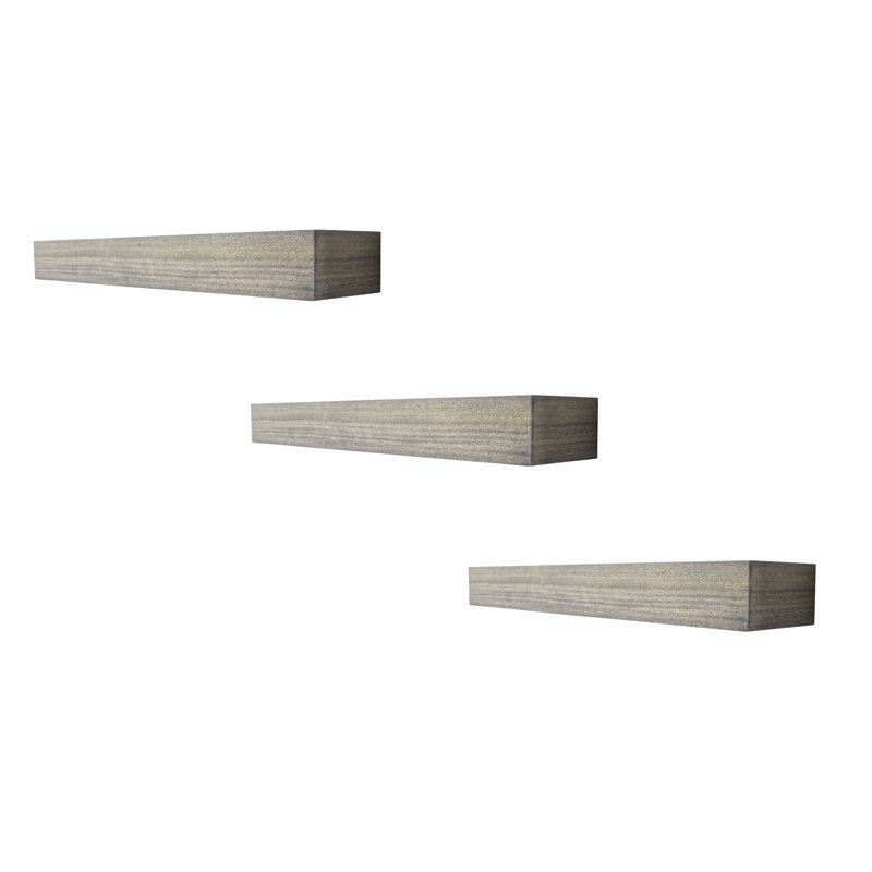 Rayne Poplar Floating Shelves, 6" H x 15" W x 6" D