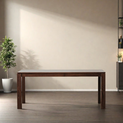 All Solid Walnut Long Rectangular Dining Table