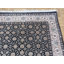Tapis noir / gris en soie noué à la main Sherika-27174731