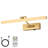 Brushed Gold 15.55 in. LED Picture Light with Remote Control Dimmable Multiple Color Temperatures Rotatable and Timer