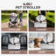 Poussette pliante pour animaux de compagnie, poussette pour animaux avec transporteur amovible et transporteur pour petits et moyens chiens et chats