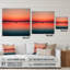 Minimaliste coucher de soleil pendant la pleine lune IV - art mural acrylique en bord de mer pour la cuisine-101499772