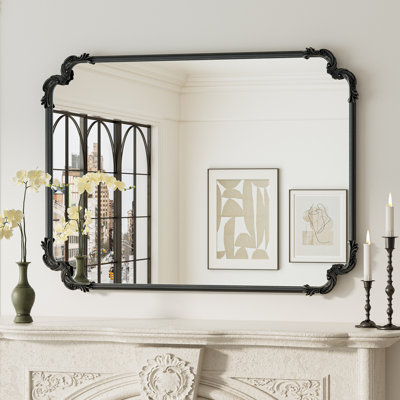 Genan Accent Mirror Scalloped Rectangle Wall Mirror