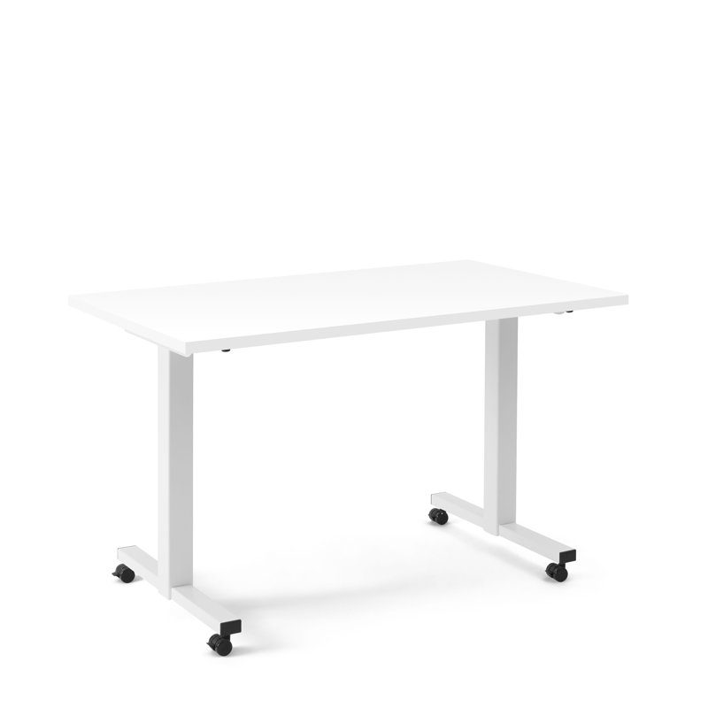 Irons Flip Top Training Table, 29" H x 57" W x 27" D, White