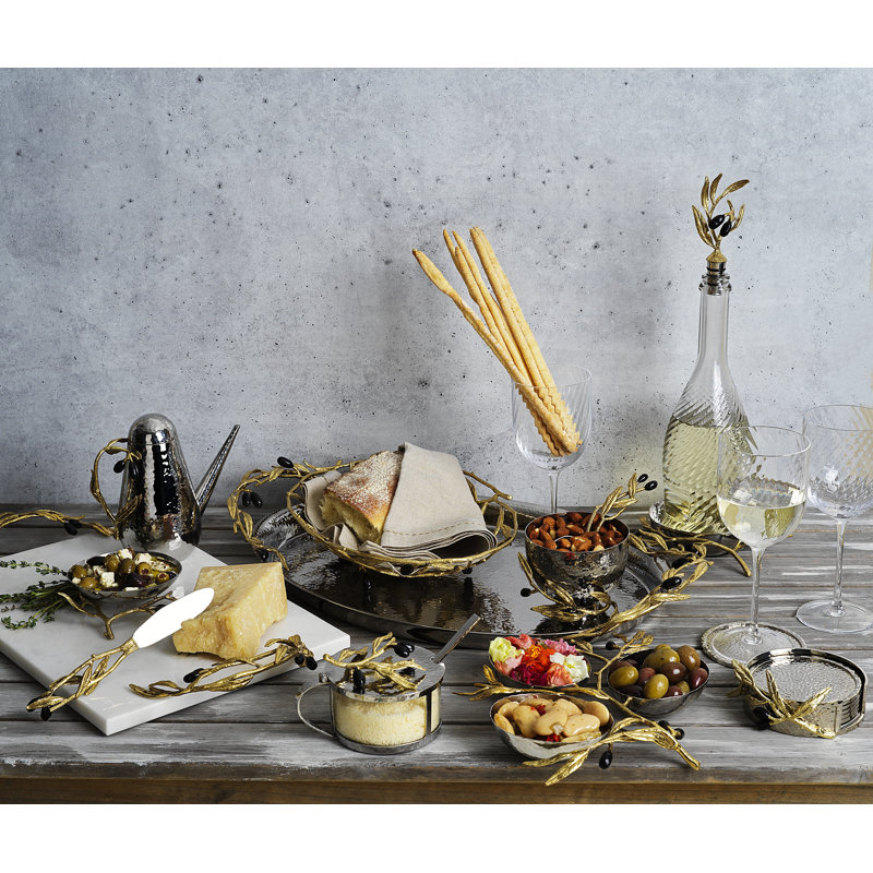Olive Branch Handmade Dessert Bowl