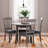 Extendable Round Solid Wood Base Dining Table-112384466-112384467