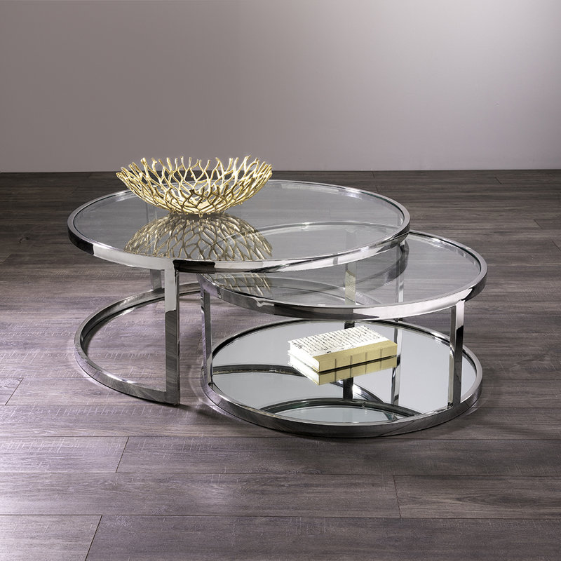Lafe Glass Top Nesting Tables