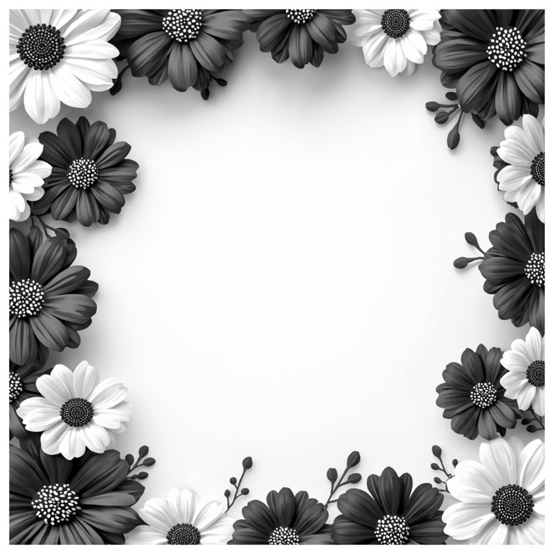 Couvertures monochromes à motif floral, L 60 po x H 80 po