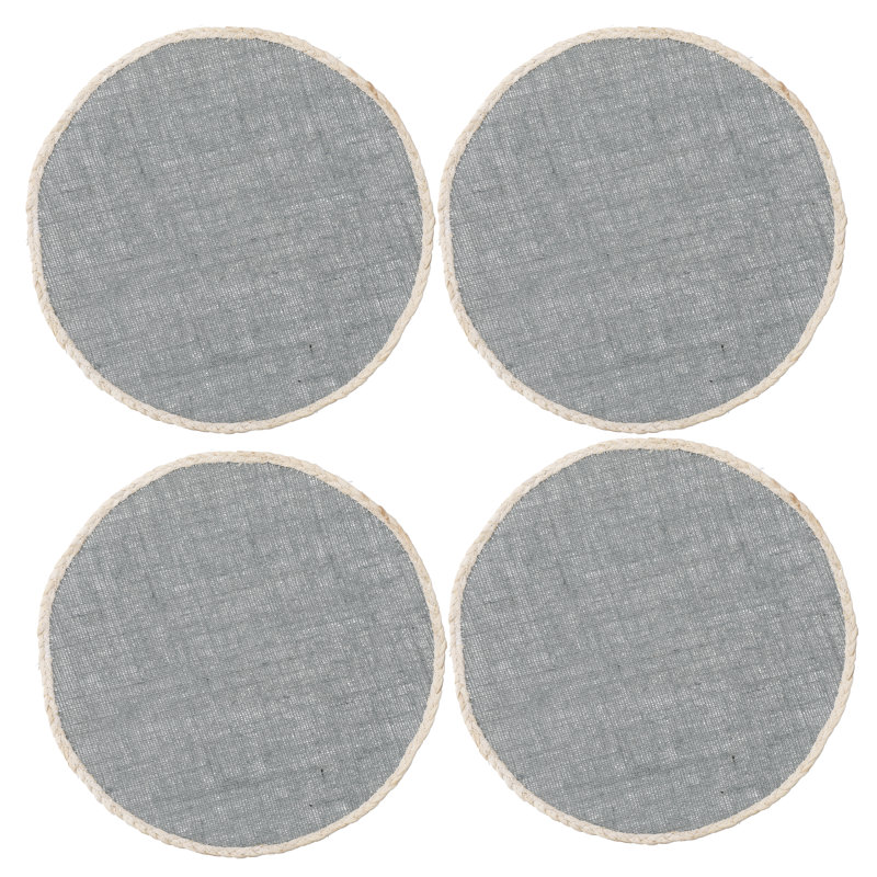 Naturals Jute Solid Colour Round Placemat