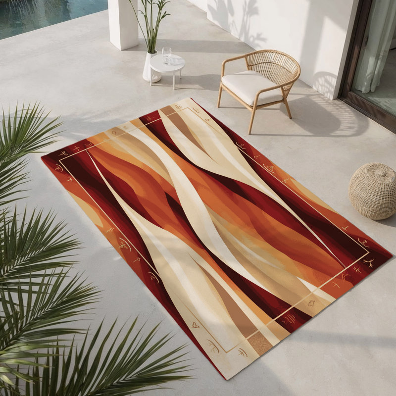 Clayborn Horizon Indoor And Outdoor Area Rug, Rectangle 8' x 10'