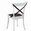 Chaise de salle à manger de style campagne moderne en métal 2 pièces 2 pièces