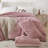 Fluffy Comforter Set 3 Pieces- All Seasons Heavy Faux Fur Comforter With Two Pillowcases-116802360-116802369