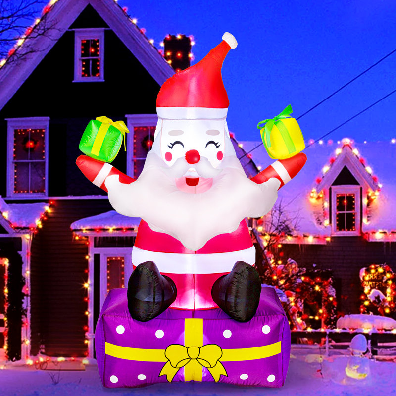 Décorations de Noël gonflables de Noël pour le père Noël