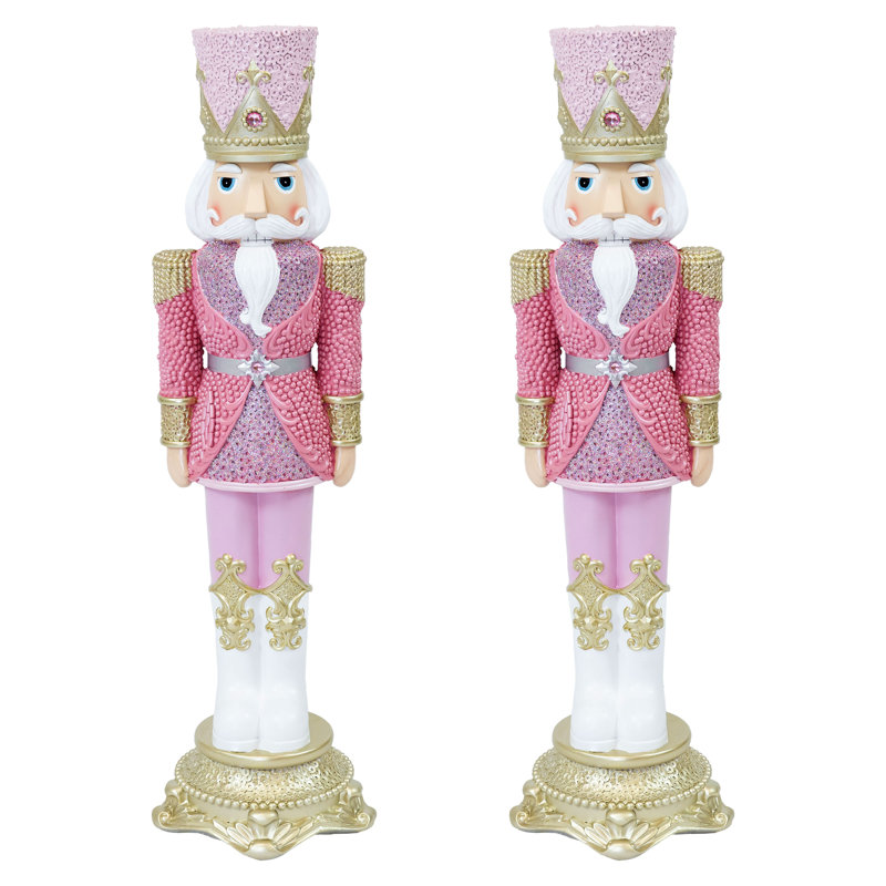 Statue de Noël Kenneth le Principe - H 37 po, Pink, 2