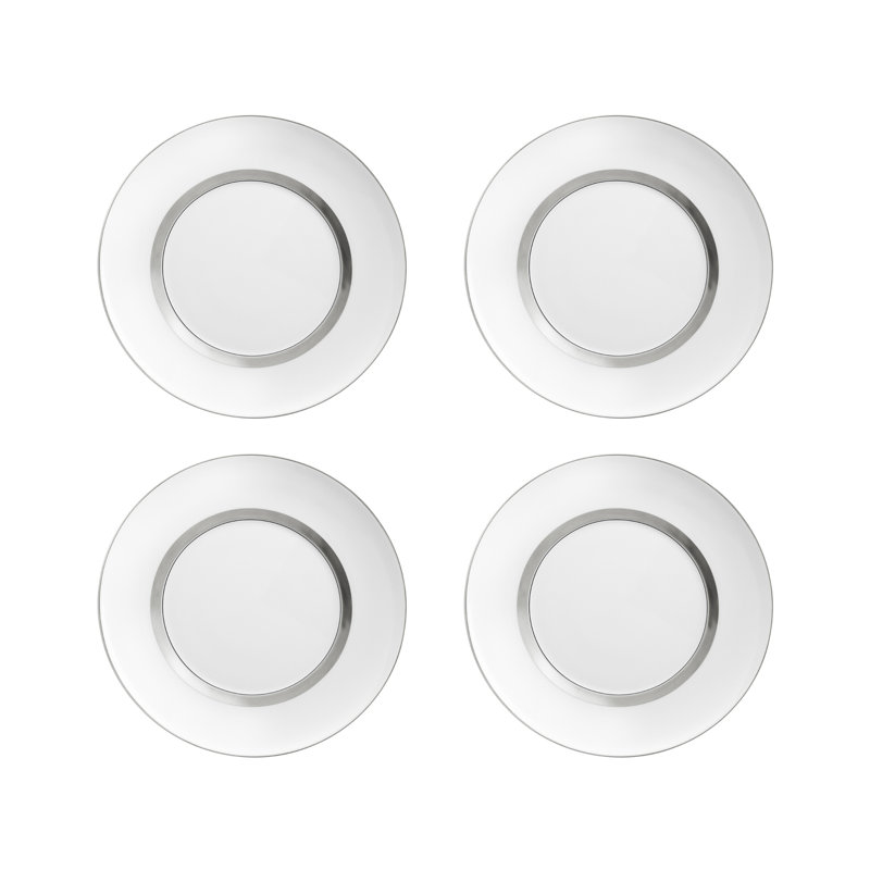 Domo Gold Porcelain Salad/Dessert Plate, Platina