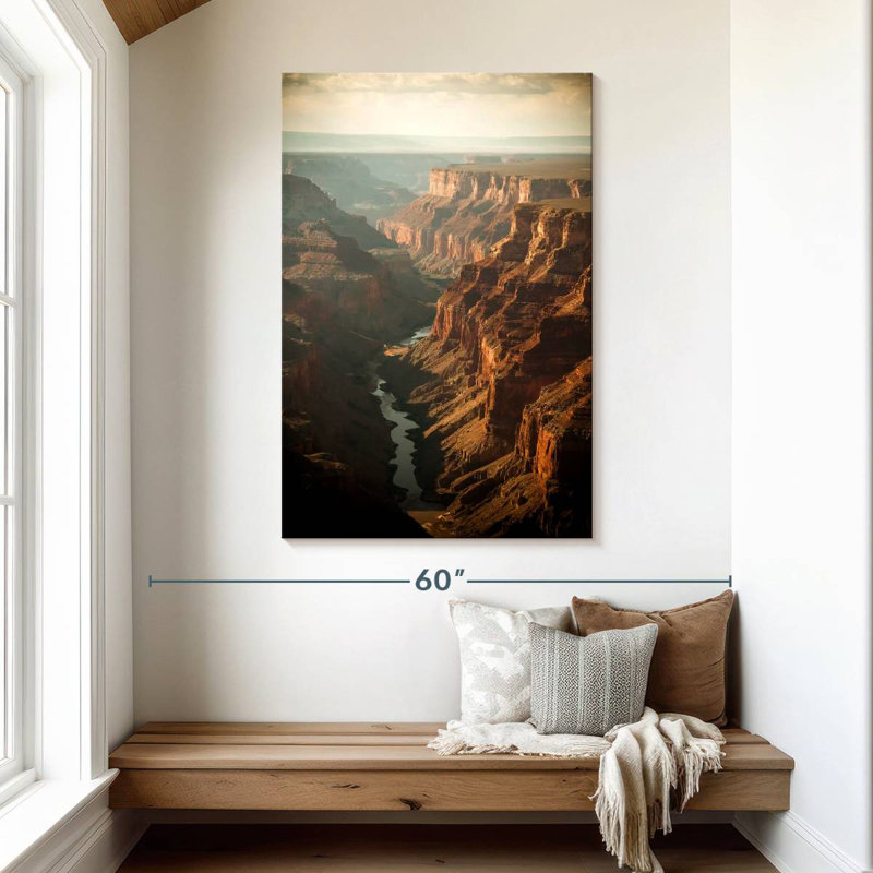 Brouillard matin Alvord Grand Canyon, H 48 po x l 32 po