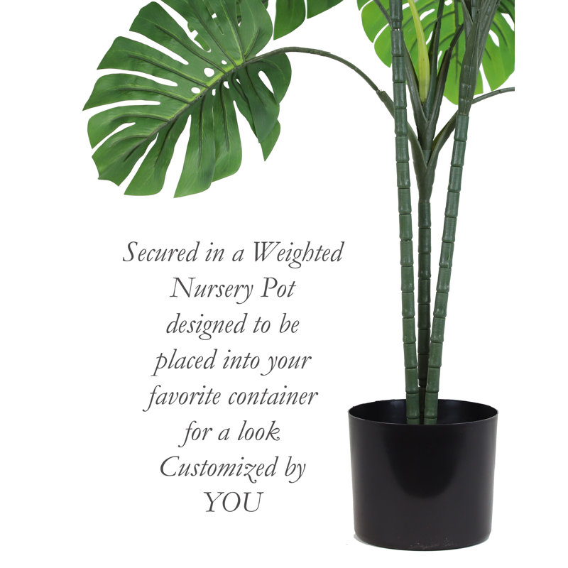 Philodendron artificiel en pot, H 50 po x l 28 po x P 28 po